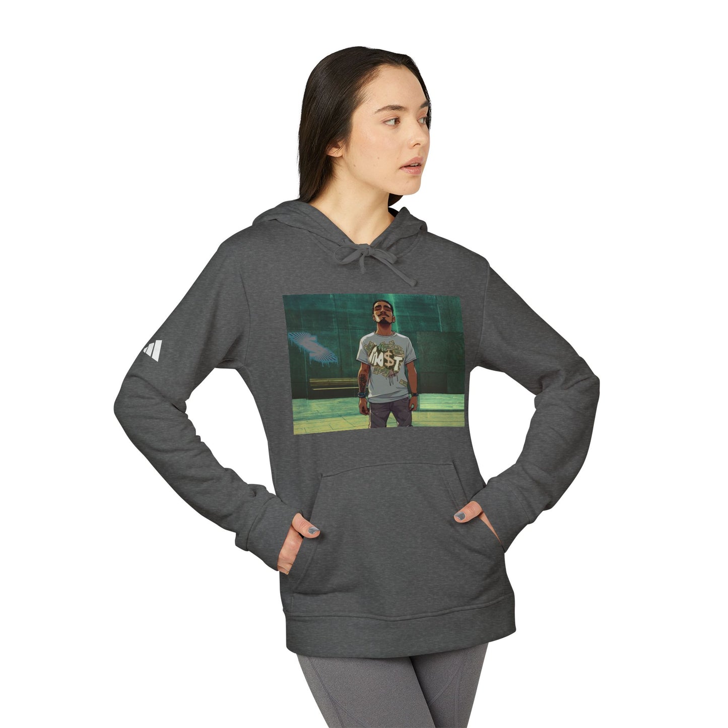 Adidas Unisex Ben Most Graphic Fleece Hoodie