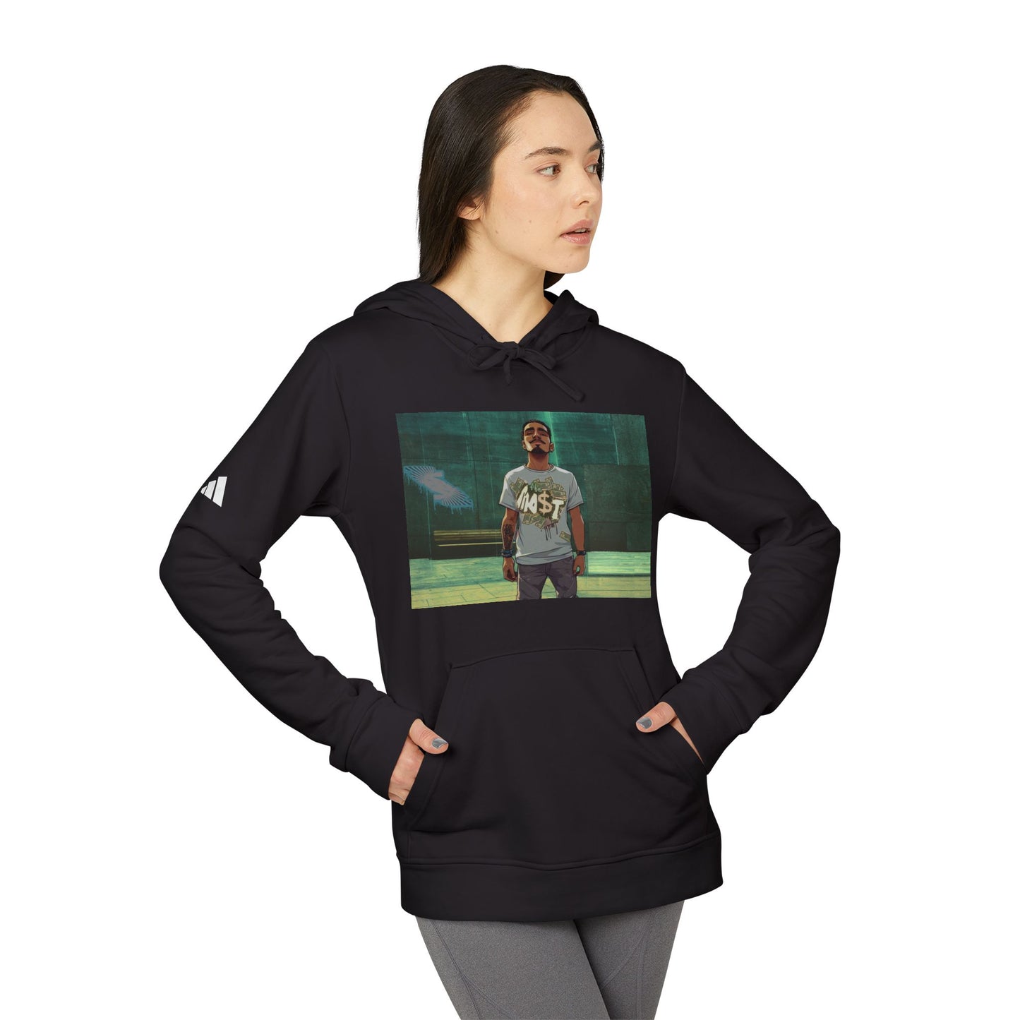 Adidas Unisex Ben Most Graphic Fleece Hoodie